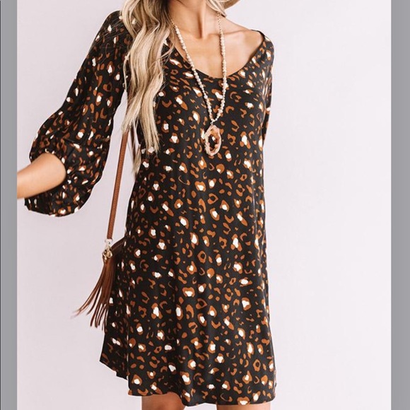 🎉HP 4X🎉NEW SIZE S Impressions Leopard Shift Dress - Picture 4 of 7